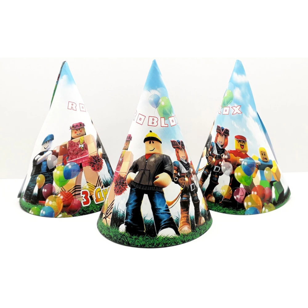 Колпачки “Роблокс“ (поштучно) колпаки праздничные карнавальные (редкие коллекции) малотиражн