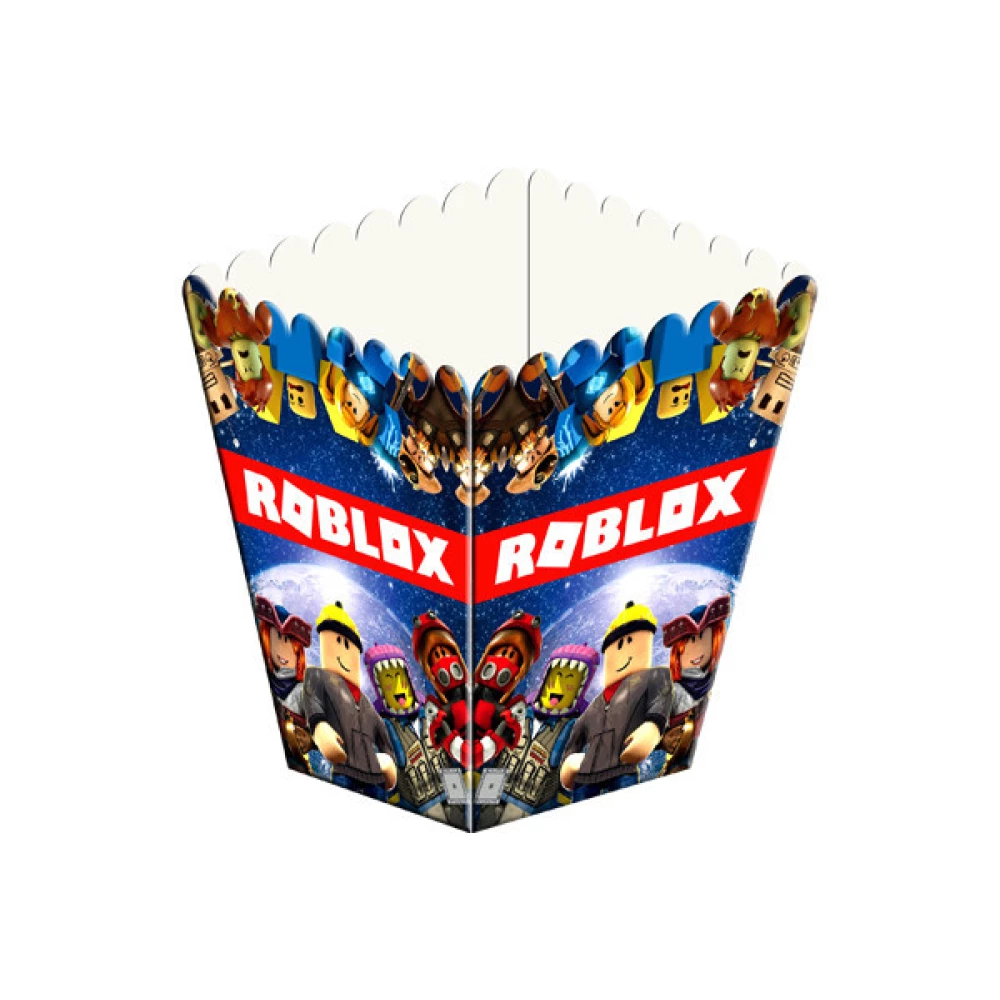 Коробочка для попкорна “Роблокс“ Поштучно 10см высота (малотиражные)