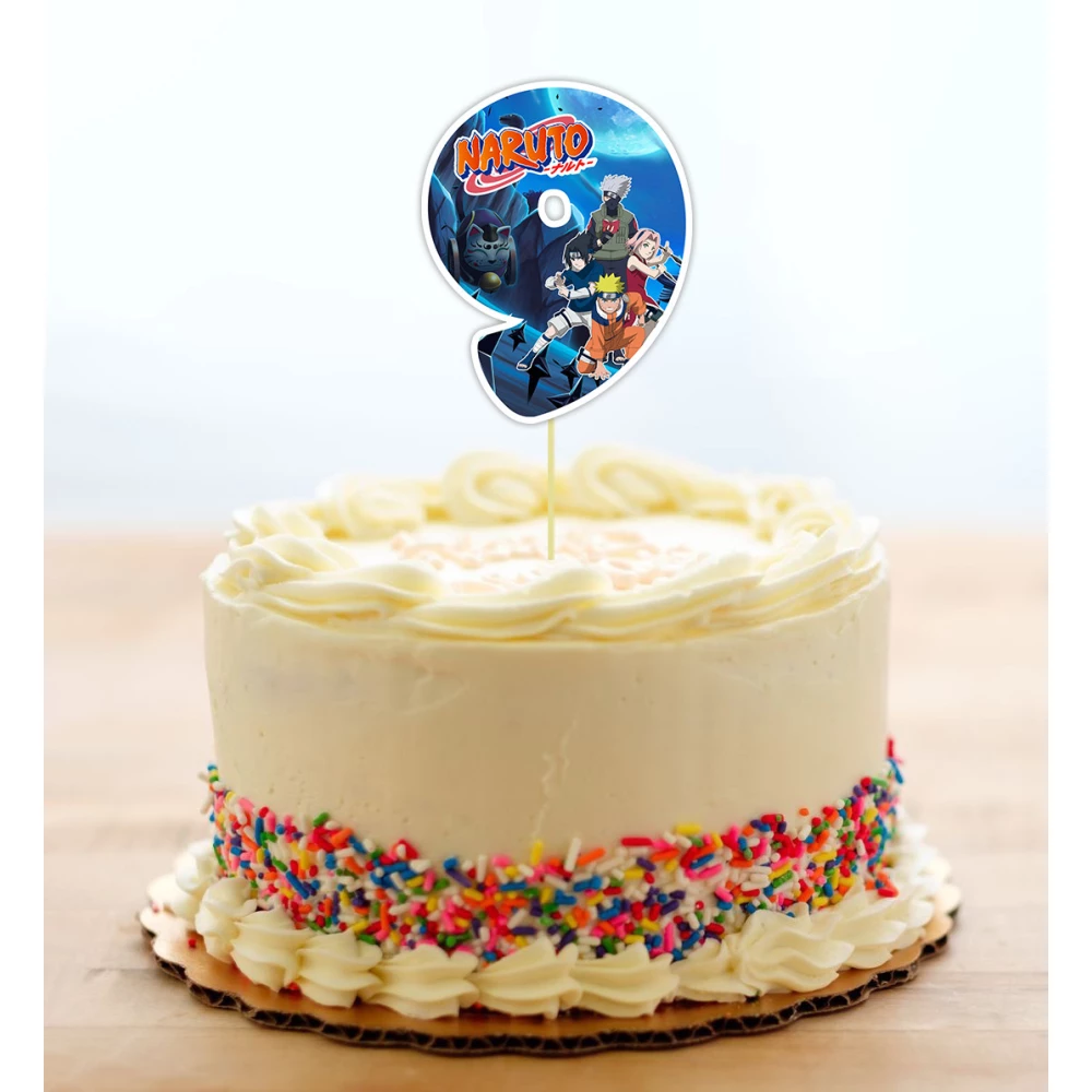 Топпер-цифра (до 10см цифра) вырубка “Аниме / Наруто“ (1шт)- 9