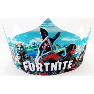 Изображение товара -  Корона картонная “Фортнайт“ тематические на детский День рождения -