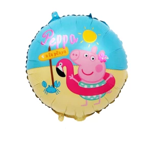 Зображення товара - Кулі з фольги груглые “Свинка Пеппа“ (45см.)