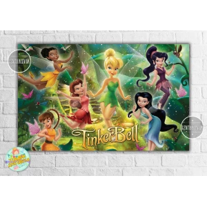 Изображение товара - Плакат “Фея Динь-Динь“ 120х75 см, на детский День рождения -