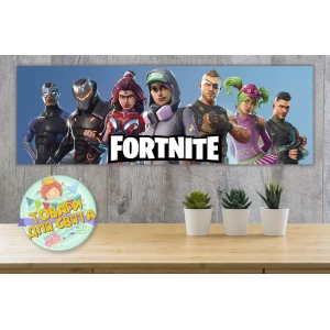 Изображение товара - Плакат “Фортнайт“ 30х90 см для Кенди - бара (Тематический) -
