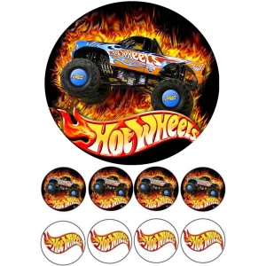 Зображення товара - Вафельна картинка на торт “Хот Вілс“ (на аркуші А4)-