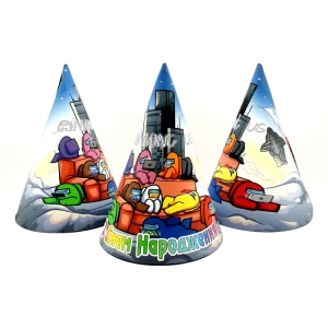 Изображение товара - Колпачки “Амонг Ас на диване“ (поштучно) колпаки праздничные карнавальные (редкие коллекции) малотиражн