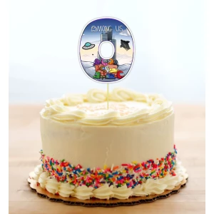 Изображение товара - Топпер-цифра (до 10см цифра) вырубка “Амонг ас“ (1шт)- 0