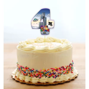 Изображение товара - Топпер-цифра (до 10см цифра) вырубка “Амонг ас“ (1шт)- 4