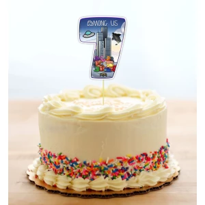 Изображение товара - Топпер-цифра (до 10см цифра) вырубка “Амонг ас“ (1шт)- 7