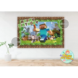 Изображение товара - Плакат “Майнкрафт“ 1х1,5 м - Английский