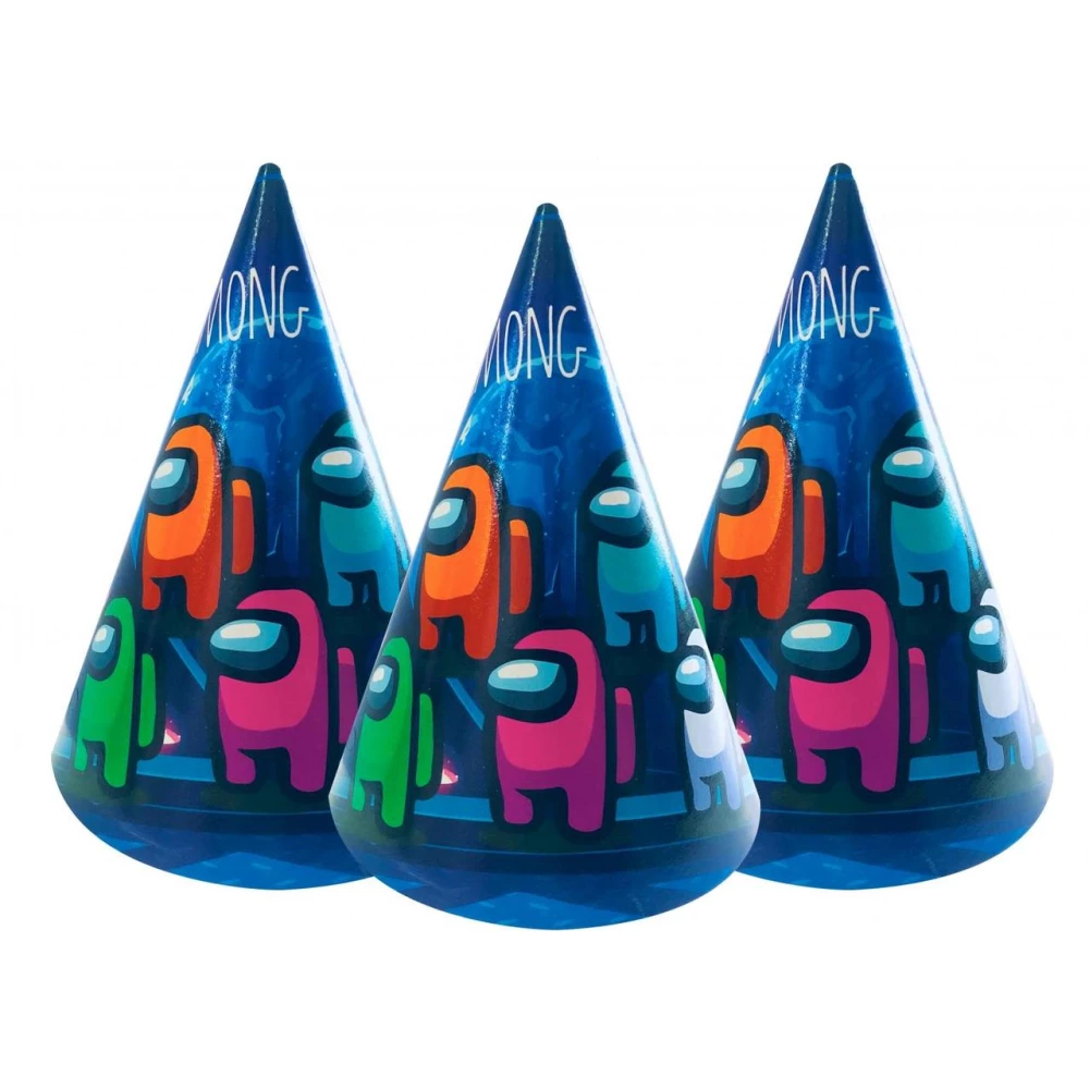 Колпачки “Амонг Ас герои“ (поштучно) колпаки праздничные карнавальные (редкие коллекции) малотиражн