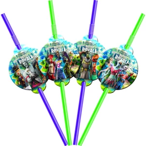 Изображение товара -  Коктейльные трубочки Фортнайт с гофрой (10 шт.) малотиражное издание-