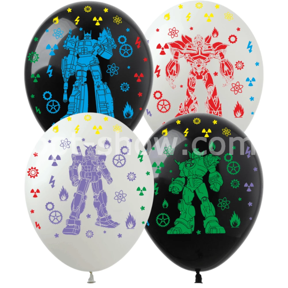 Кулі латексні “Трансформери“ 12“(30см), (Поштучно)