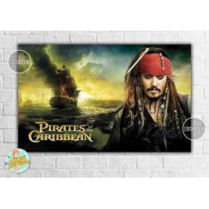 Изображение товара -  Плакат “Пираты Карибского моря“ 120х75 см (Джек Воробей)-