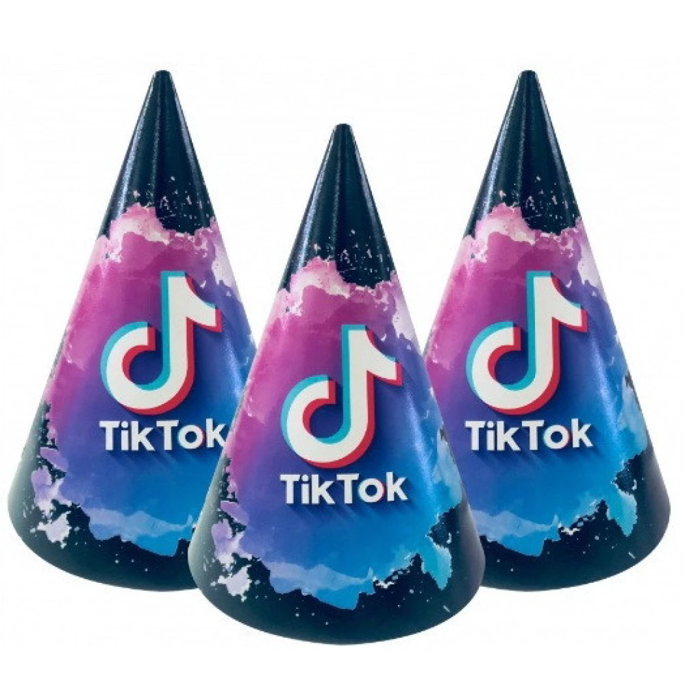 Колпачки в стиле “Тик Ток“ (поштучно) колпаки праздничные карнавальные