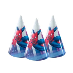 Изображение товара -  Колпачки, Человек Паук праздничные карнавальные 16 см (1шт)-