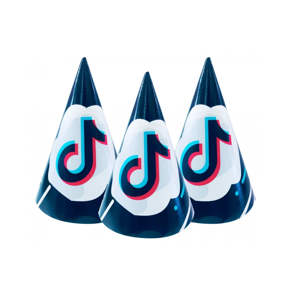 Колпачки в стиле “Тик Ток“ (поштучно) колпаки праздничные карнавальные