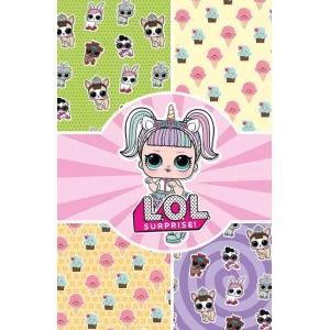 Изображение товара -  Подарочный пакет “Куклы Лол-Единорожка“ 16 х 27 см (разные цвета)