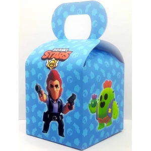 Изображение товара - Коробочка “Бравл Старс“ для подарков и угощений 10х10х10 см. малотиражные -