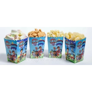 Изображение товара - Коробочки для попкорна “Щенячий патруль“ (12 см высота, 5шт/уп.) -