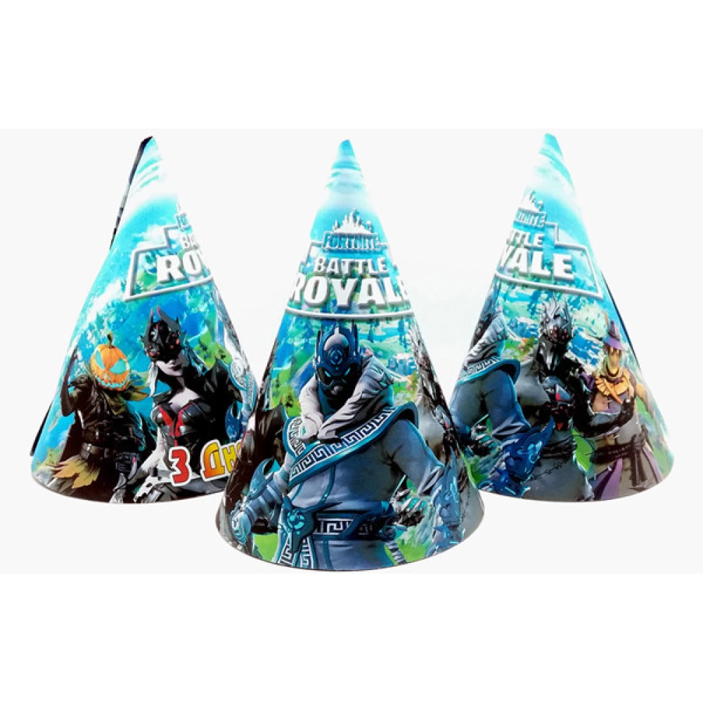 Колпачки “Фортнайт“ (поштучно) колпаки праздничные карнавальные (редкие коллекции) малотиражн