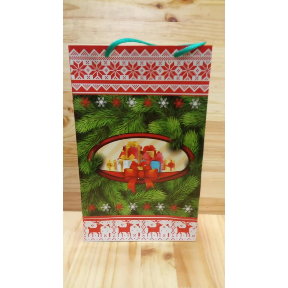 Новогодние пакеты лимитированные 26х16,5х7 (ПКм)