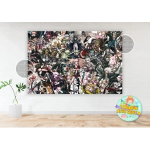 Изображение товара -  Плакат “Данганронпа школа отчаяния“ 1х1,5 м -