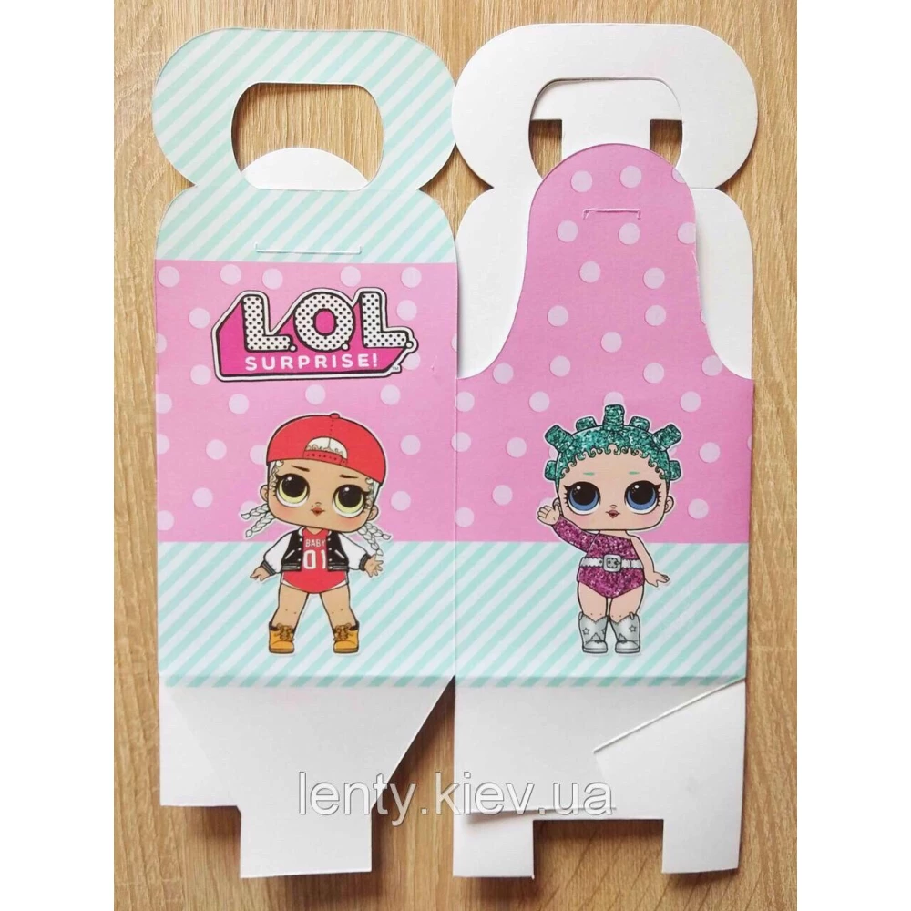 Коробочка “Куклы ЛОЛ“ для подарков и угощений 10х10х10 малотиражные -