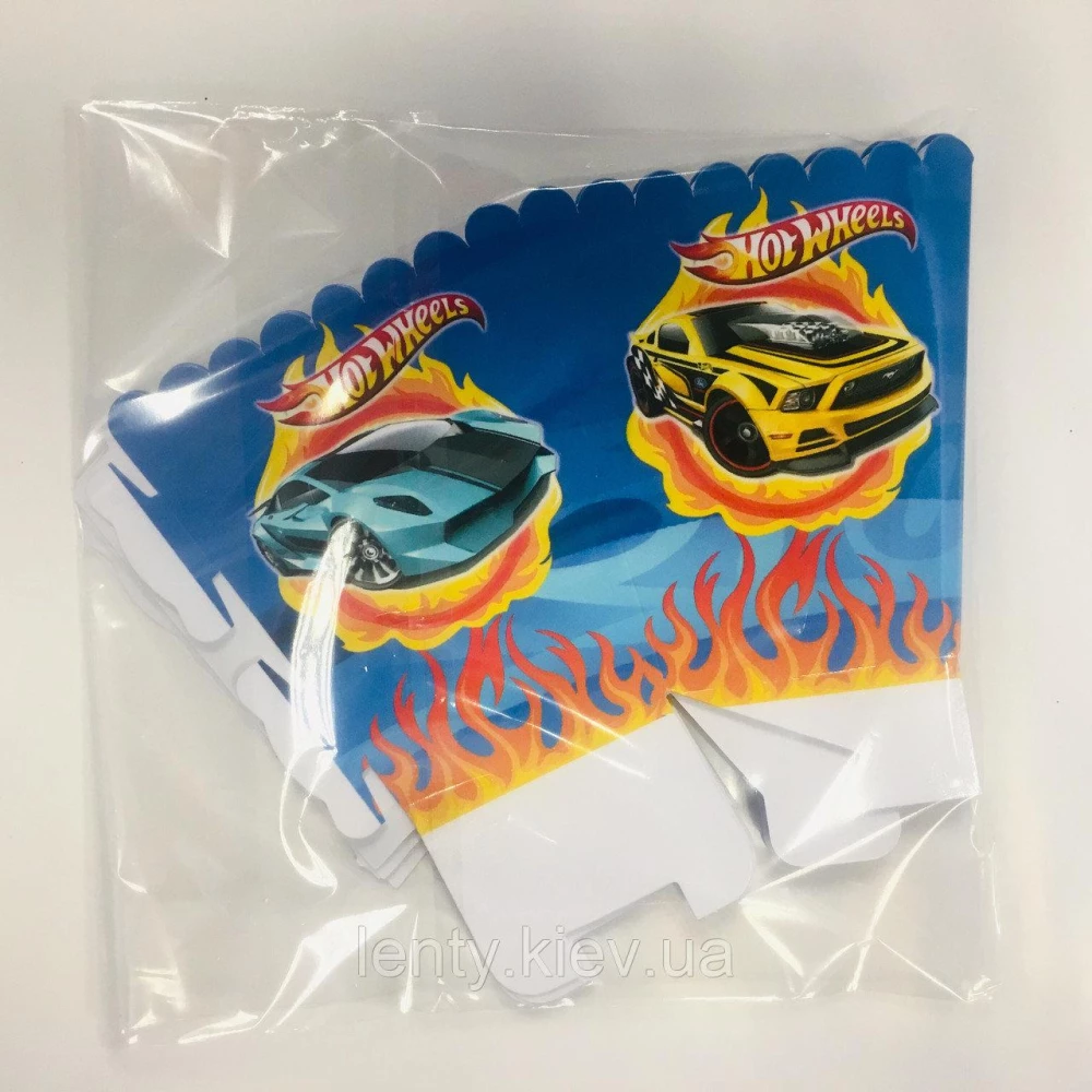 Коробочка для попкорна “Хот Вилс“ Поштучно 10см высота (малотиражные)