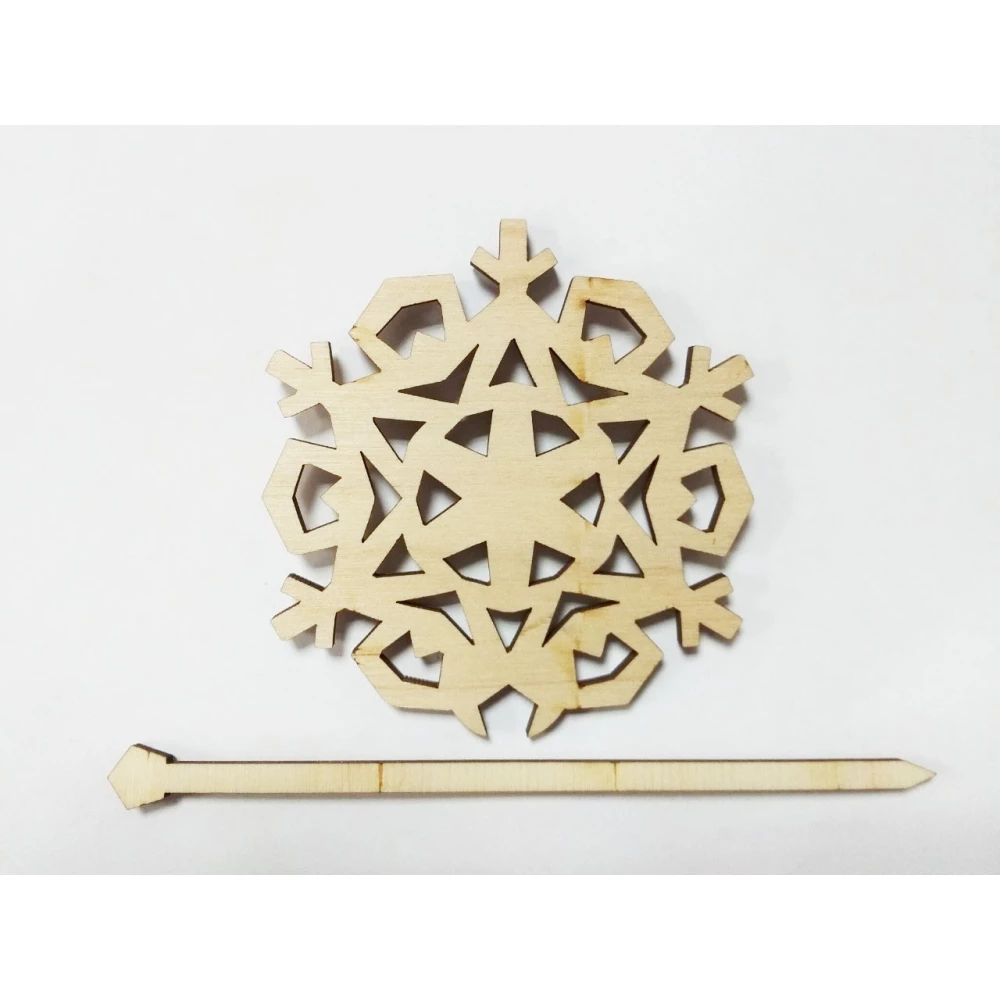 Топпер в торт Снежинка