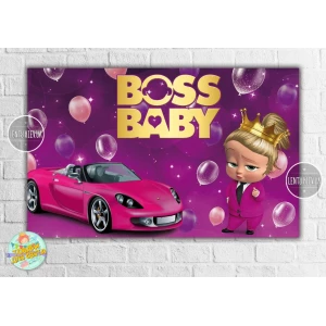 Изображение товара - Плакат “Леди Босс Молокосос девочка с авто“- 120х75 см (Тематический) для Кенди - бара -