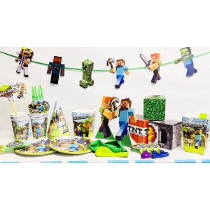 Изображение товара - Гирлянда “Майнкрафт“ фигурная в форме героев 1,5 м