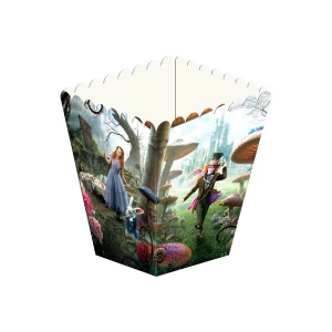 Зображення товара - Коробочки для попкорну “Аліса в країні чудес“ Поштучно 10см висота (малотиражні)