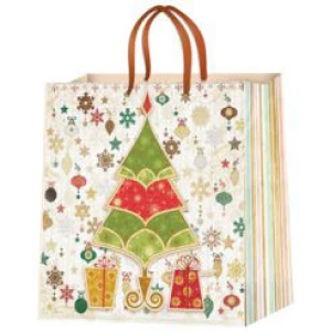 Изображение товара - Новогодние пакеты ламинированные 16х16 (П3- Микс-1) Ялинка