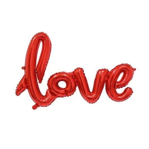 Изображение товара -  Надпись фольгированная “LOVE“  100 см Красный (потертость)