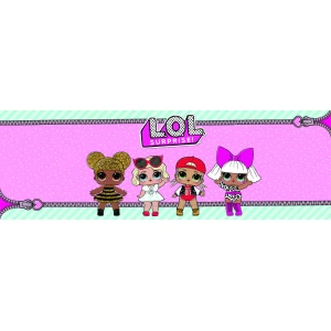 Изображение товара -  Плакат Куклы ЛОЛ / LOL 30х90 см для Кенди - бара - Без поздравительной надписи