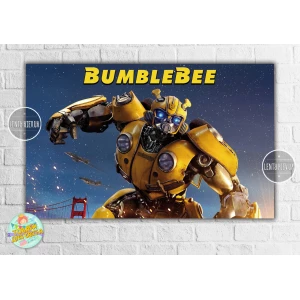 Изображение товара - Плакат “Трансформеры. Бамблби“ 120х75 см герои мультфильмов, детский День рождения-Без поздравительной надписи