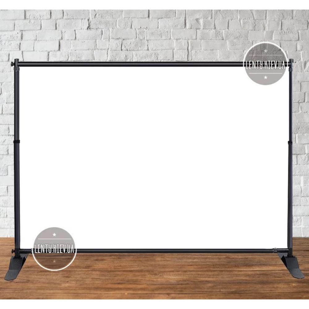 Баннер 3х2м Белый (без печати) - Фотозона (виниловый) (каркас отдельно) - “Литой“