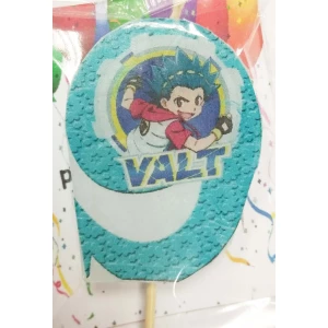 Изображение товара - Свечи цифры (5см) с картинкой “Бейблейд / Beyblade“ 9 (VALT)