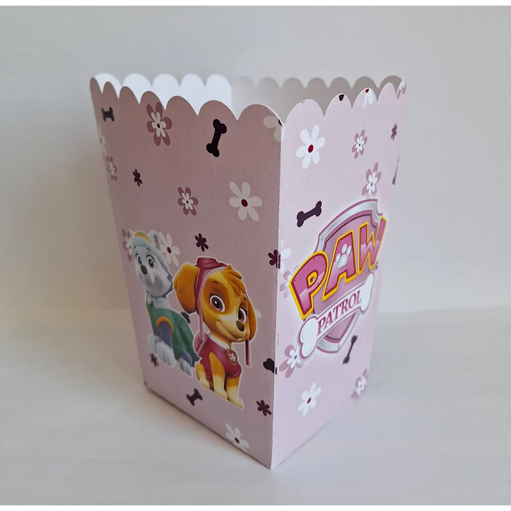 Коробочка для попкорна Щенячий патруль (Скай и Эверест) 15,5*11,5*9,5 см - поштучно