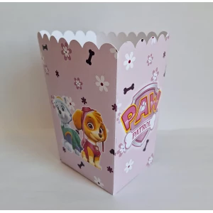 Изображение товара -  Коробочка для попкорна Щенячий патруль (Скай и Эверест) 15,5*11,5*9,5 см - поштучно