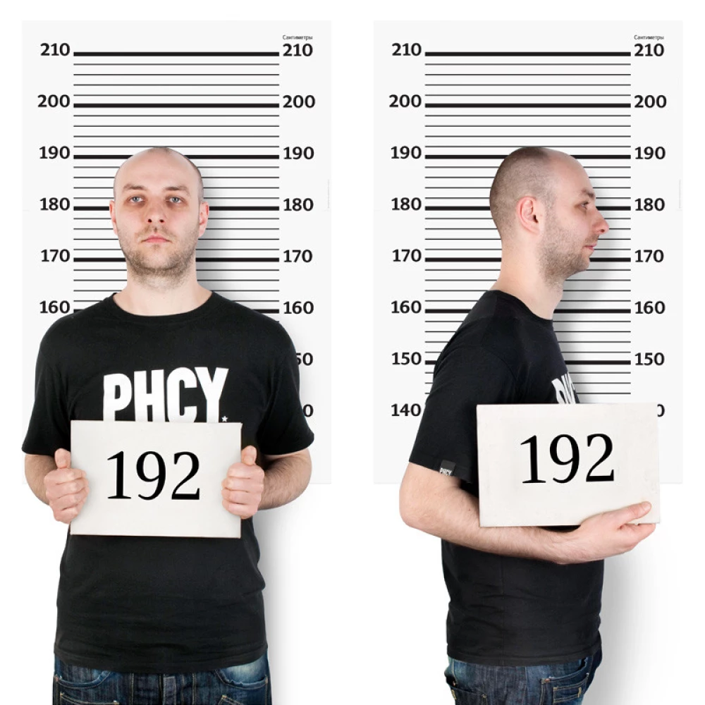 Плакат “Линейка для преступника“ 120х75 см -(Без надписи)