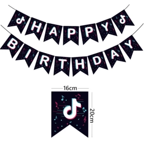 Изображение товара -  Гирлянда Happy Birthday “Тик Ток“