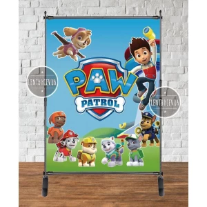 Изображение товара -  Баннер “Щенячий Патруль команда“ 2х1,5м - Фотозона (виниловый) на день рождения -