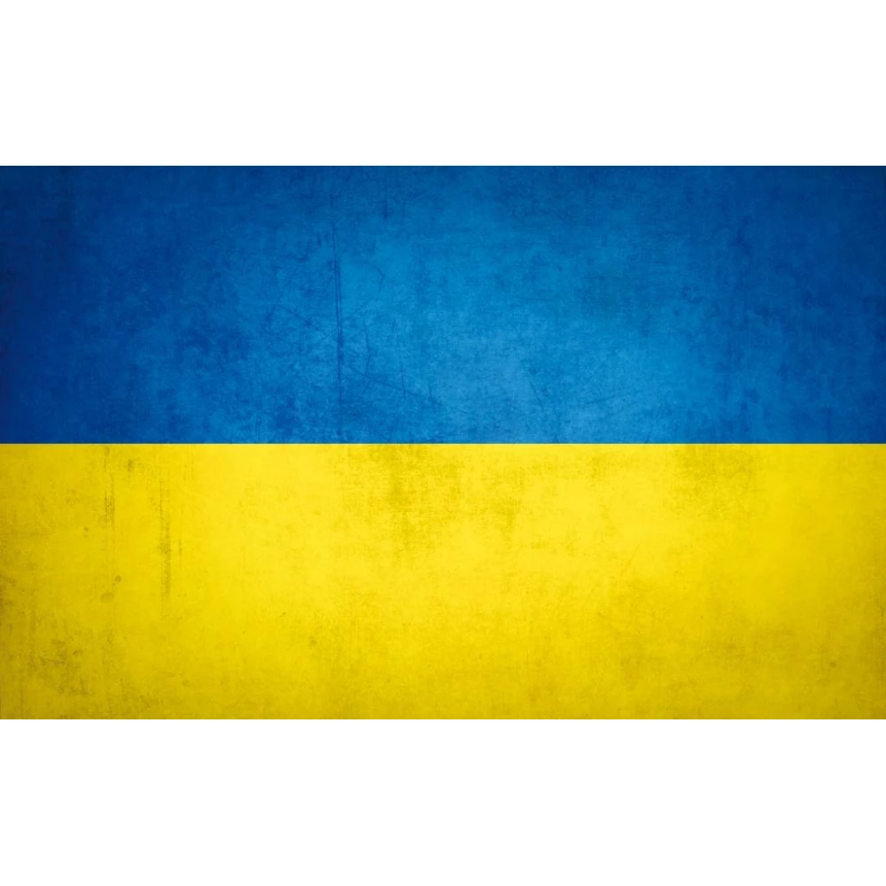 Фото-фон виниловый патриотический 120×75 см “Флаг Украины - Стандарт гранж“