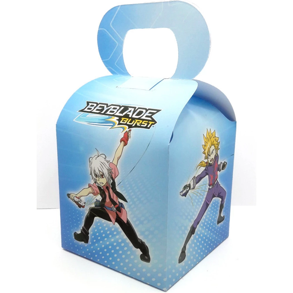 Коробочка Бейблейд для подарунків і частувань 10х10х10 малотиражні -