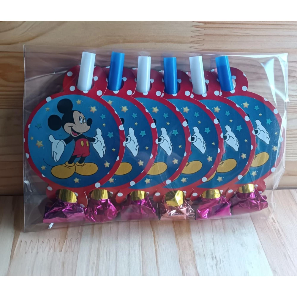 Язычки - гудки карнавальные Микки Маус, (5 шт./уп.) -