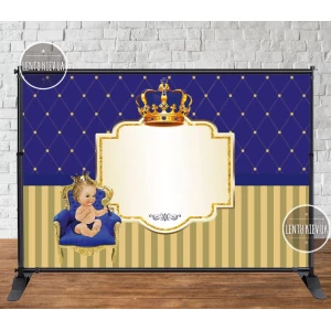 Изображение товара -  Баннер “Маленький принц. Год у власти“ 3х2м - Фотозона (виниловый) на день рождения (без каркаса) -