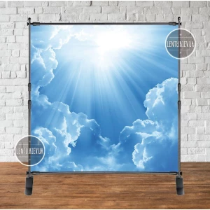 Изображение товара - Баннер “Голубые небеса. Облака“ 2х2м - Фотозона (виниловый) на День рождения-