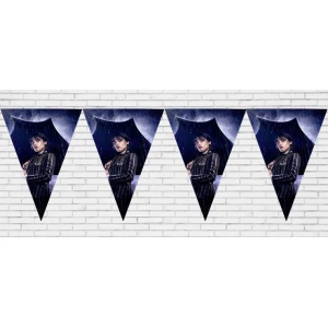 Изображение товара - Гірлянда (из 3-угольных флажков) “Венсдей“