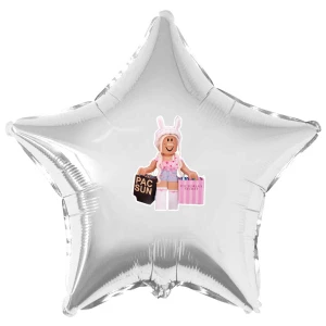 Изображение товара -  Наклейка “Роблокс девочки“ девочка покупки на шар 18“ (поштучно, без шара)